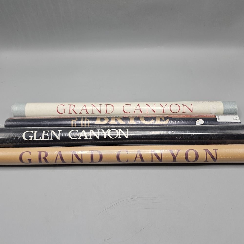 Vintage 80s Grand Canyon LOT OF 4 Sealed Posters Bryce Glen Canyon NOS